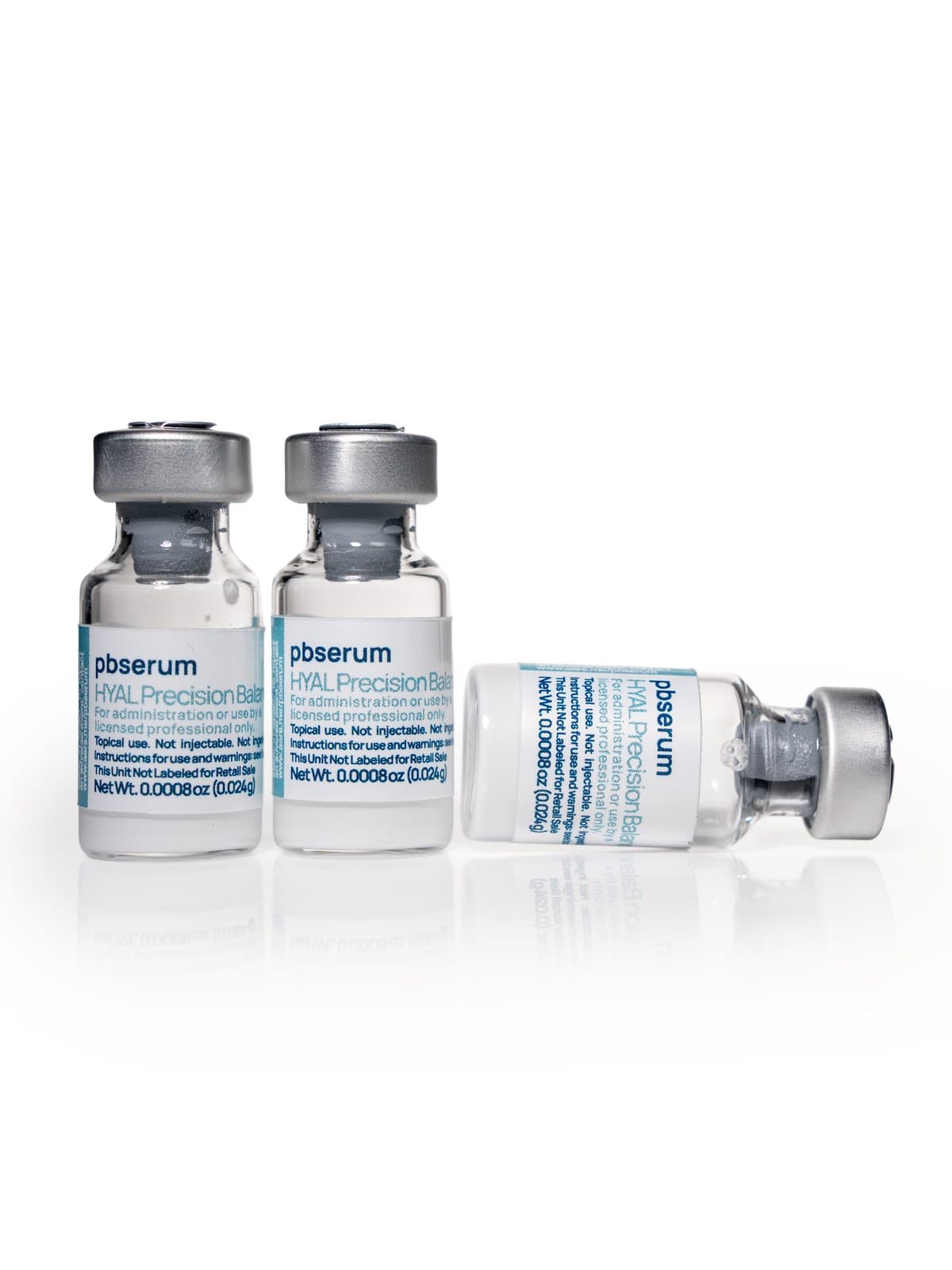 pbserum HYAL Precision Balance vials with label detail