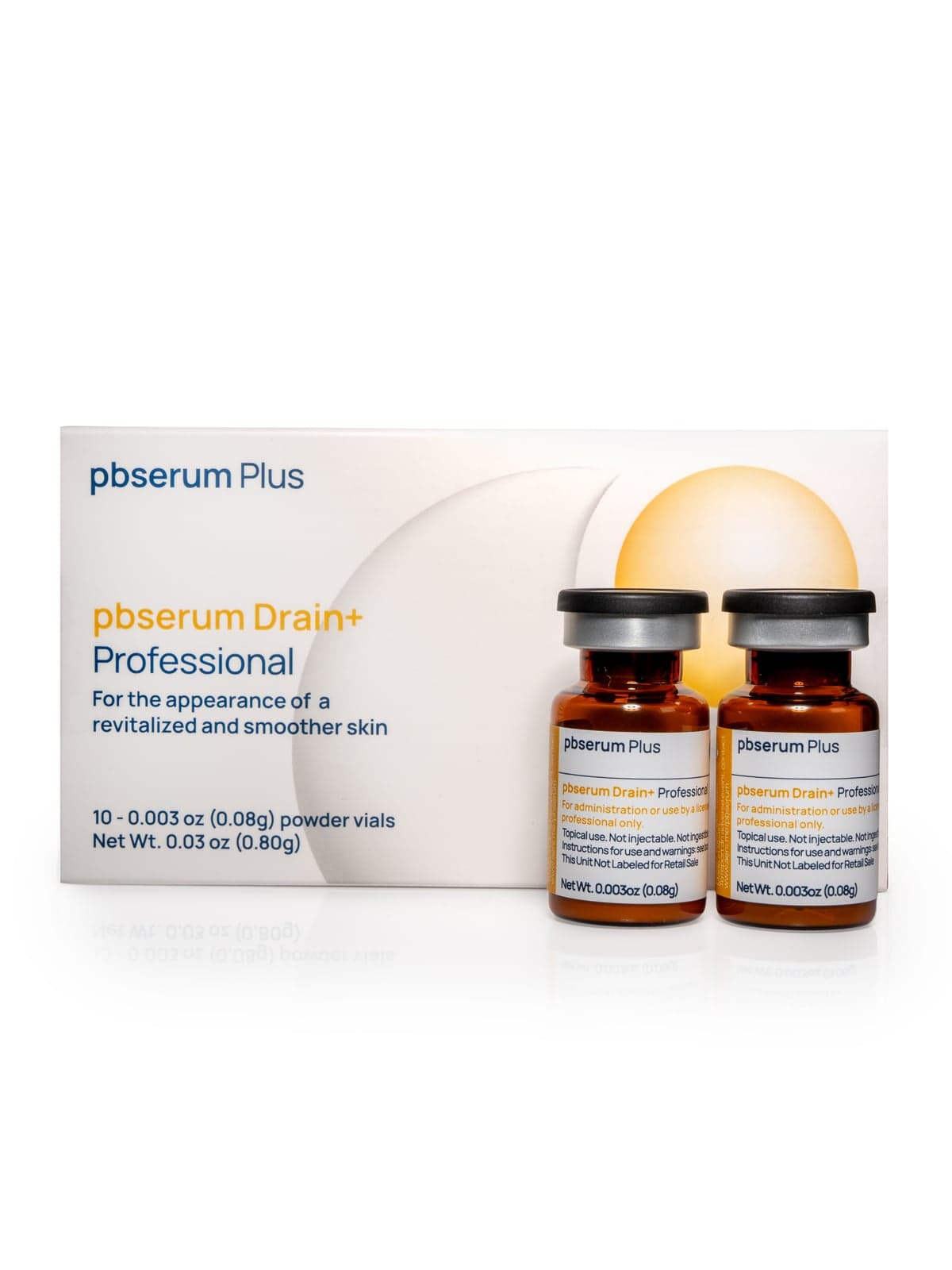 pbserum Drain+ box opened with vials