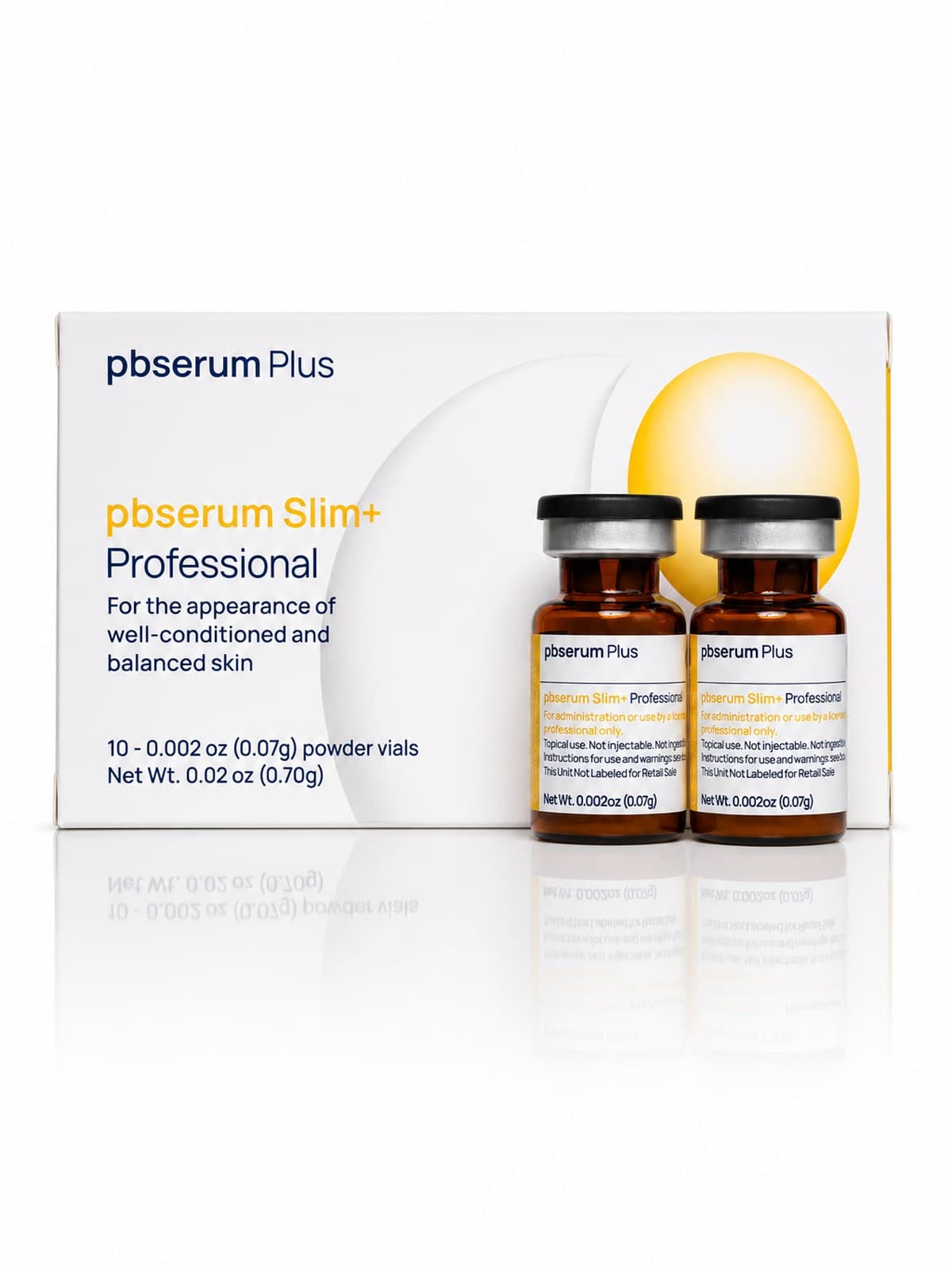 pbserum Slim+ box with vials grouped