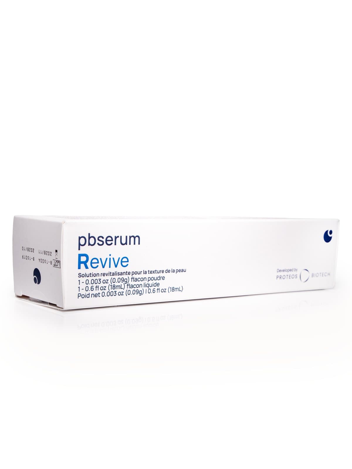 pbserum Revive box and instruction leaflet