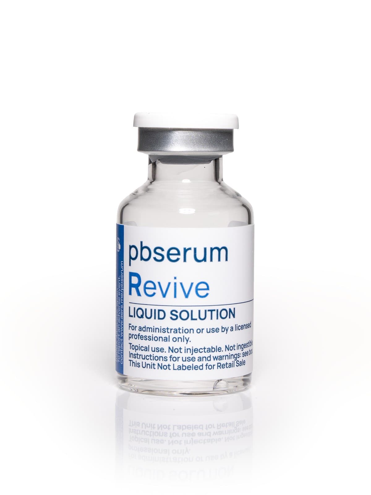 pbserum Revive liquid-solution vial, front view