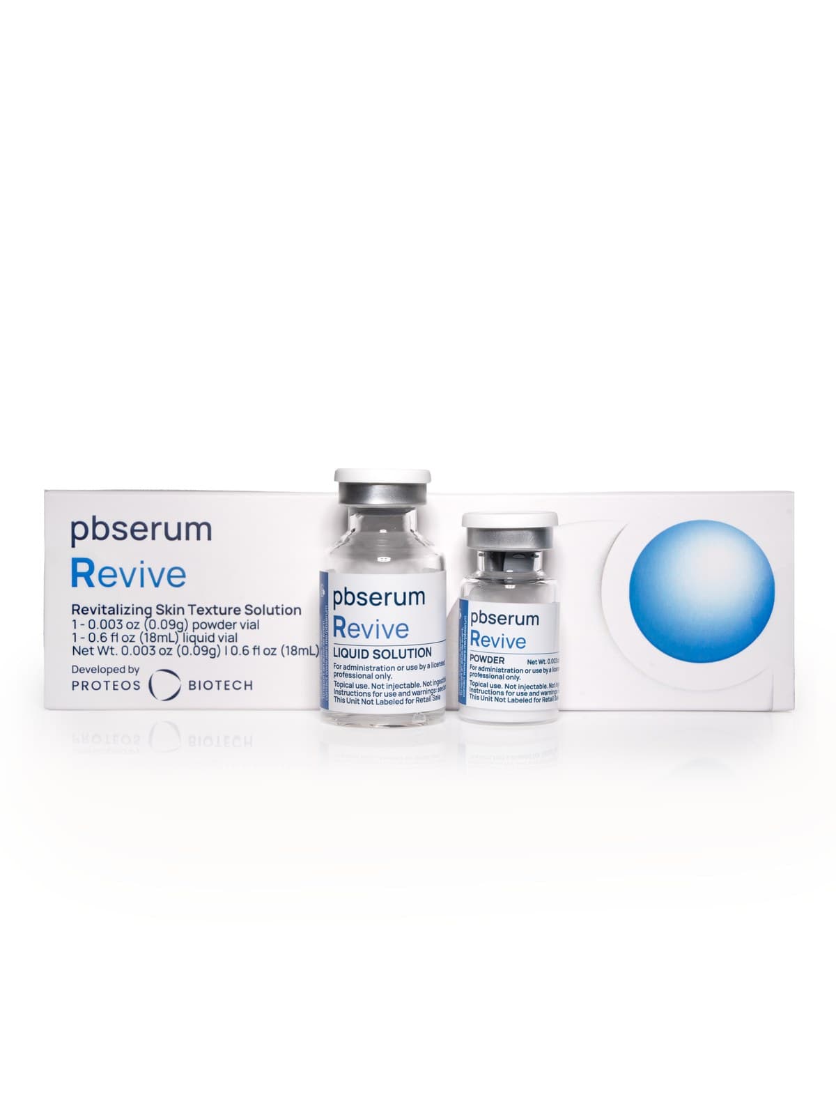 pbserum Revive kit overview with box and vials